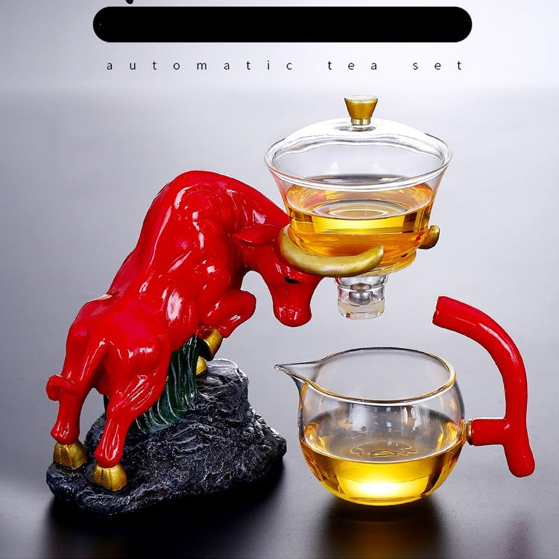 Niu Zhuan Qiankun Halbautomatischer Teezubereiter aus Glas