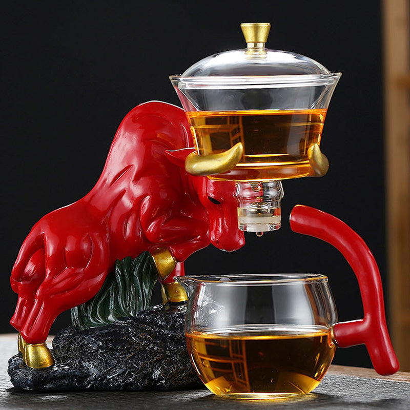 Niu Zhuan Qiankun Halbautomatischer Teezubereiter aus Glas