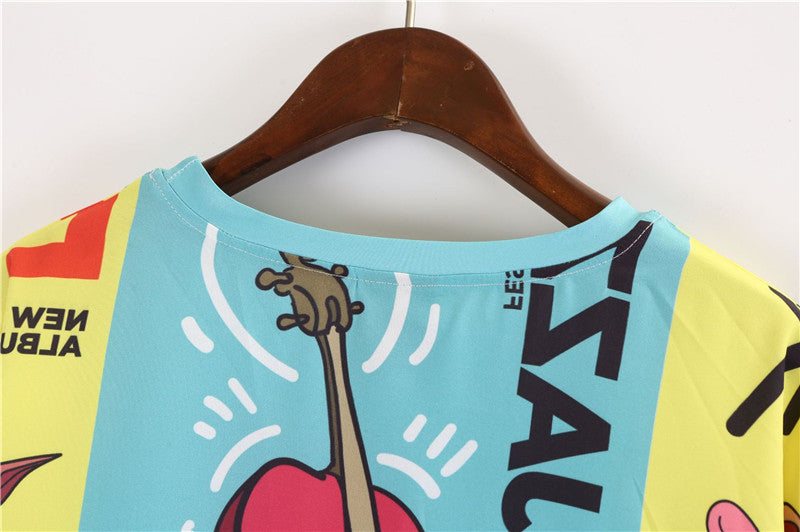 Fashion Simple Style Ladies Short Sleeve
