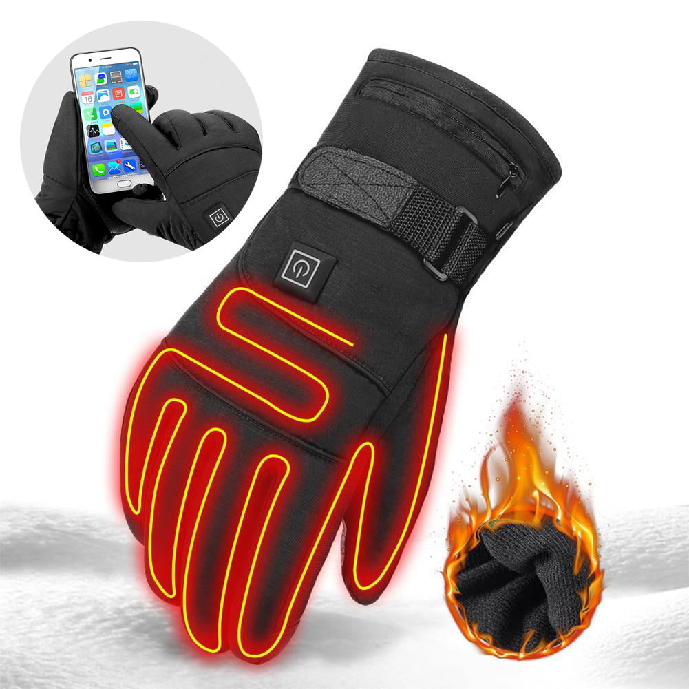 Elektrisch beheizte Winterhandschuhe Motorrad-Touchscreen-Handschuhe