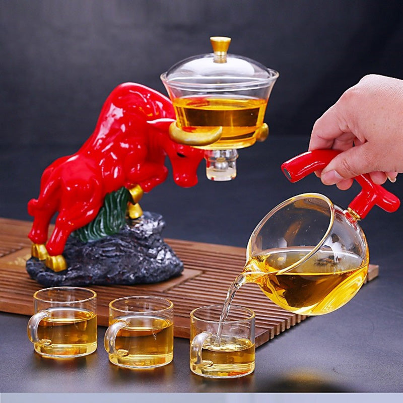 Niu Zhuan Qiankun Halbautomatischer Teezubereiter aus Glas