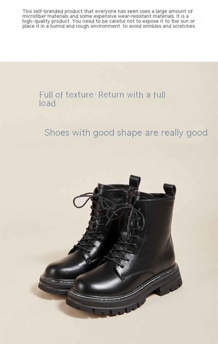 Plateau-Stiefeletten im Retro-Stil für kleine Männer im britischen Stil