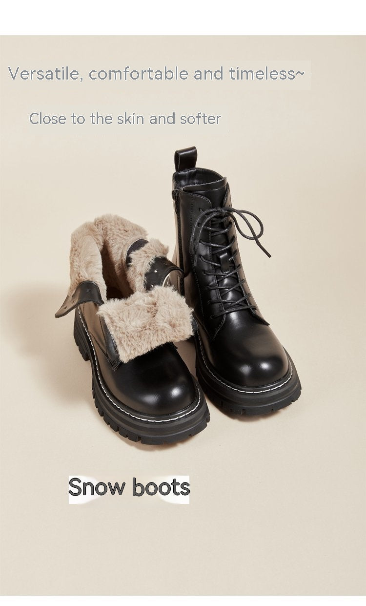 Plateau-Stiefeletten im Retro-Stil für kleine Männer im britischen Stil
