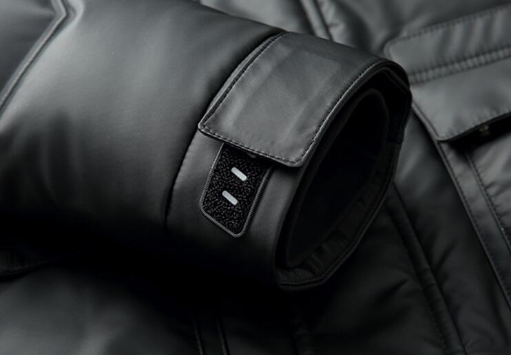 Chaqueta de plumón con capucha simple y gruesa para hombre