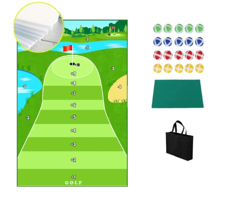 Esterilla de entrenamiento de golf para swing, juguetes para padres e hijos, esterilla direccional para trazar la pelota, almohadillas para practicar el swing
