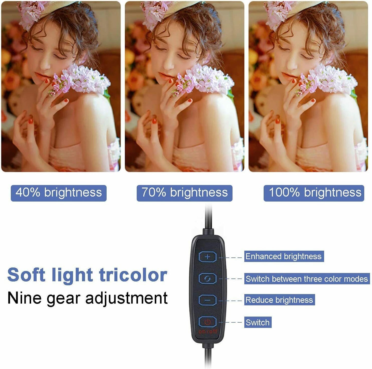 Clip-On Schreibtischlampe LED Flexibler Arm USB Dimmbar Studie Lesetisch Nachtlicht