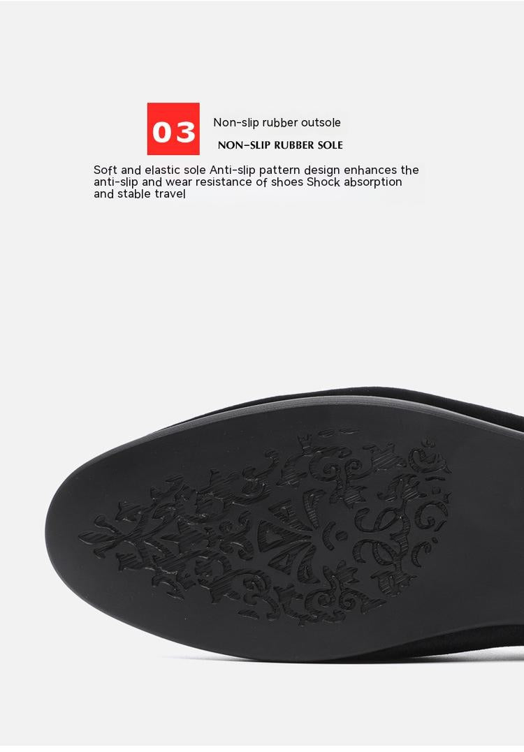 Britische atmungsaktive Tods Freizeitschuhe Trendy bestickte Lederschuhe für Herren
