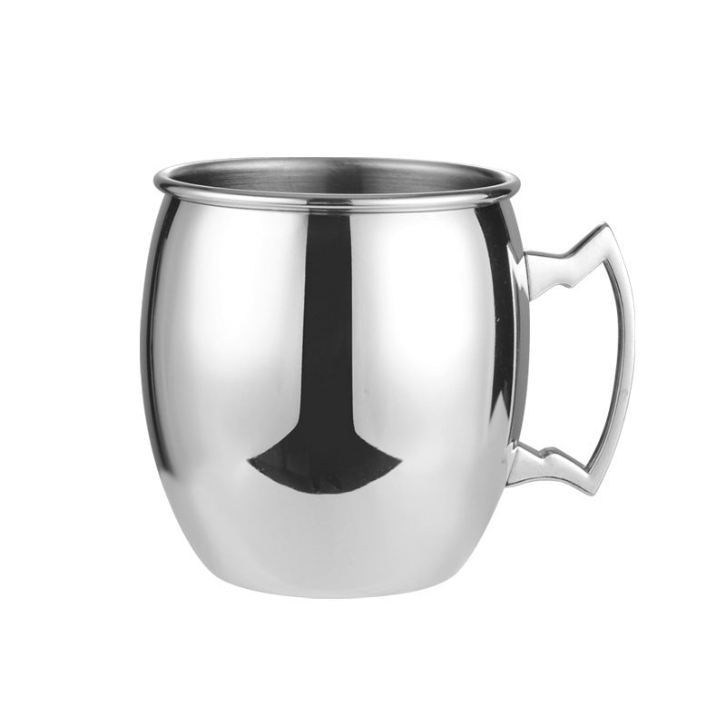 Copa Moscow Mule de gran venta, copa de acero inoxidable 304 con punta de martillo bañada en cobre, copa de vino desnuda, copa de cóctel