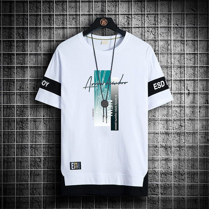 Lässige T-Shirt-Shorts-Kombination
