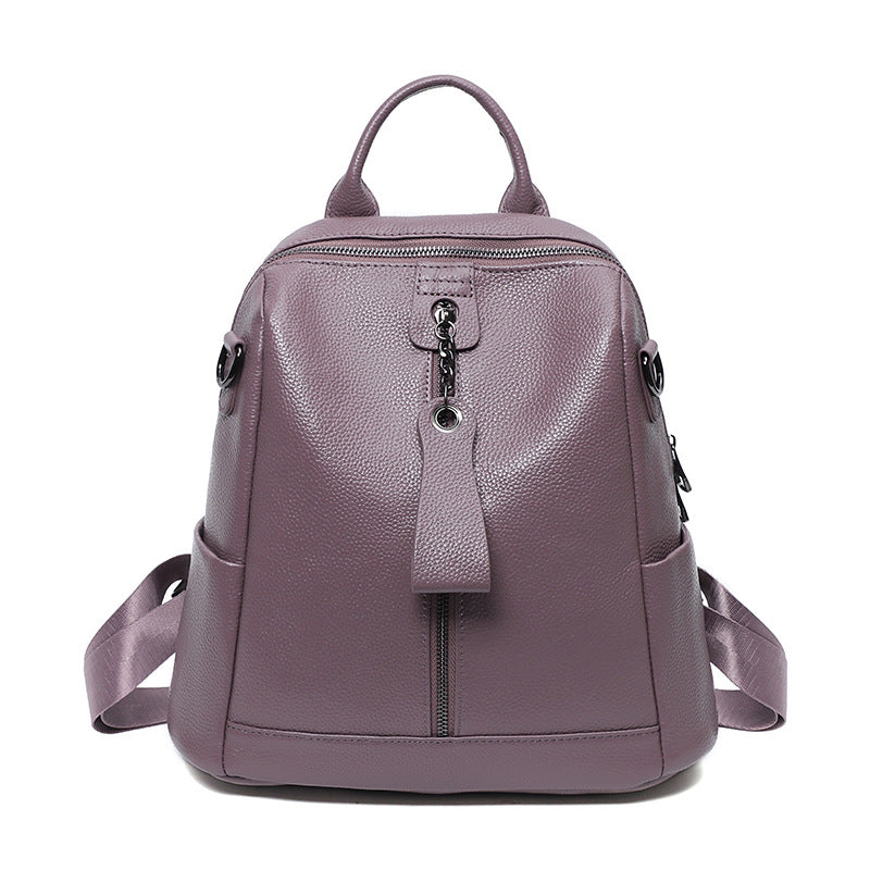 Mochila de Cuero Mochila de Mujer Primera Capa Piel de Vaca