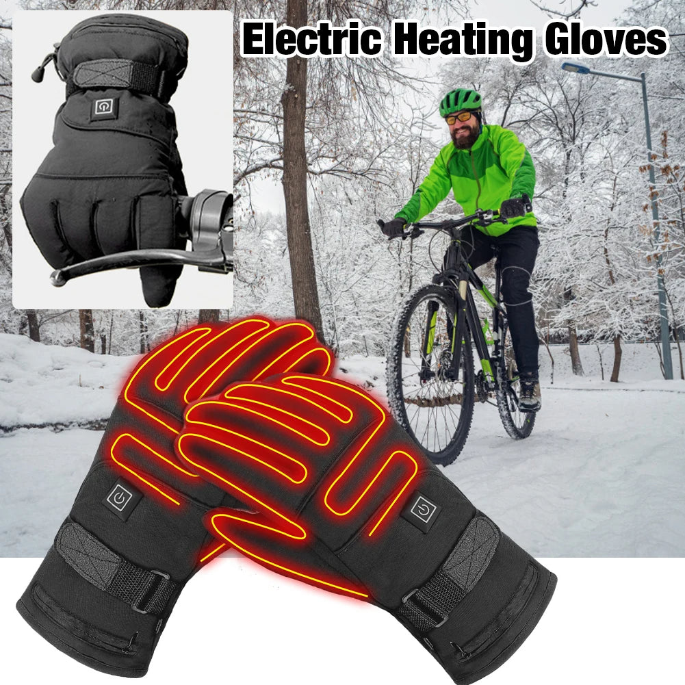 Elektrisch beheizte Winterhandschuhe Motorrad-Touchscreen-Handschuhe