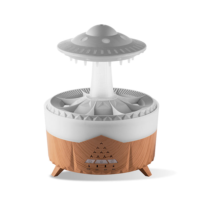 Neuer UFO-Luftbefeuchter mit Regentropfen, Luftbefeuchter mit Wassertropfen, USB-Aromatherapie, ätherische Öle, Aroma-Luftverteiler, Haushaltsnebel-Hersteller, Wohnkultur