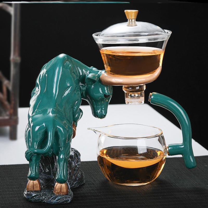 Niu Zhuan Qiankun Halbautomatischer Teezubereiter aus Glas