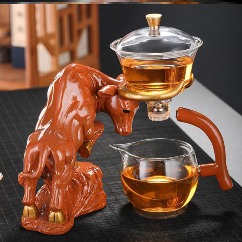 Niu Zhuan Qiankun Halbautomatischer Teezubereiter aus Glas