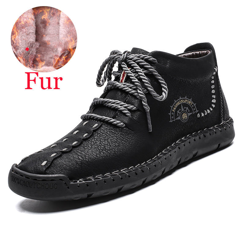 British lazy soft winter men's sports style cotton shoes