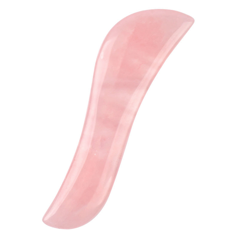 Ganze Massage Gua Sha Werkzeuge Natürlicher Rosenquarz Massagestein