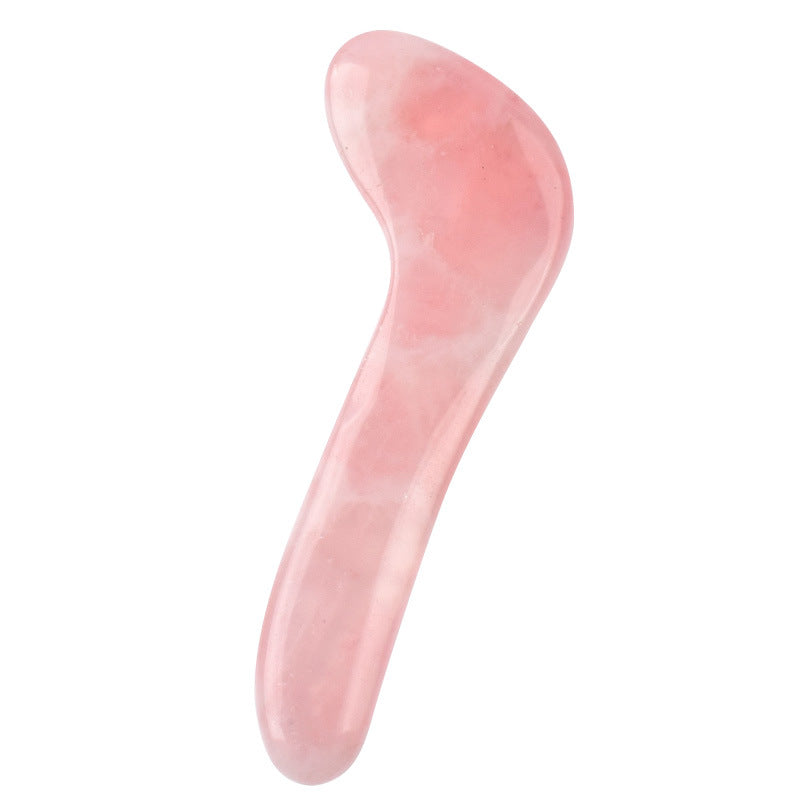 Ganze Massage Gua Sha Werkzeuge Natürlicher Rosenquarz Massagestein