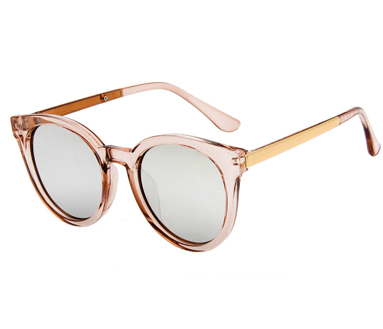 Cat eyepink sunglasses woman shades mirror female square sunglasses for women coating oculos 2021 fashion brand sunglasses