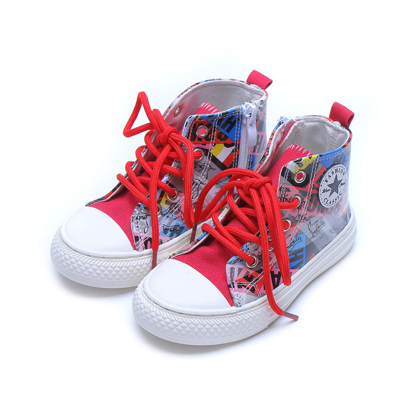 Rutschfeste Graffiti-Canvas-Schuhe