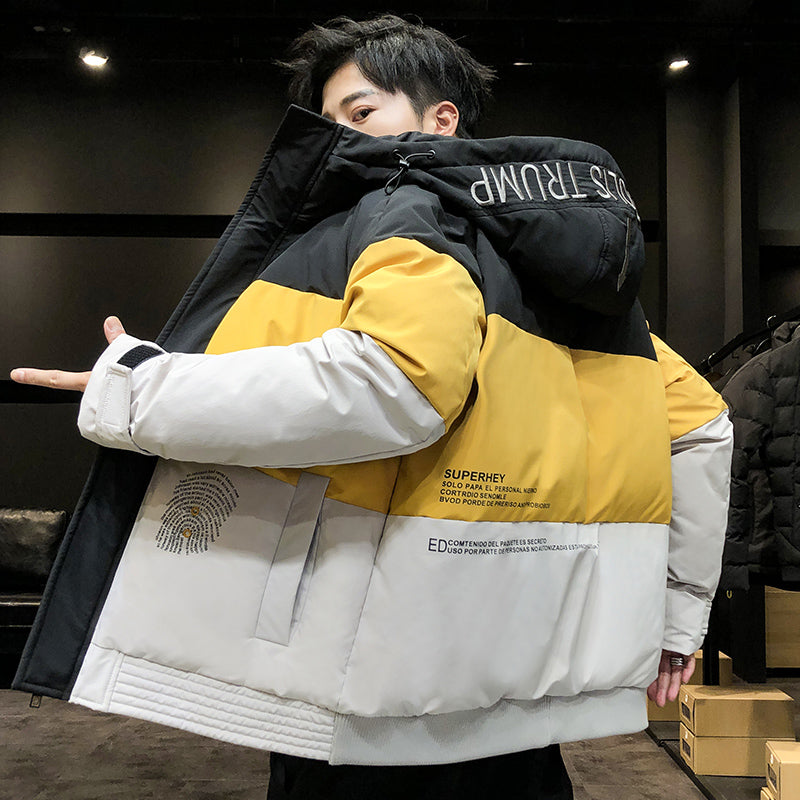 Men's down jacket short trendy brand