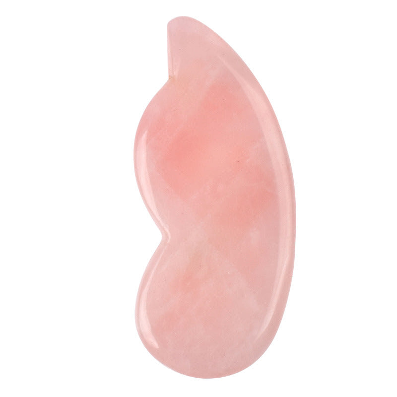 Ganze Massage Gua Sha Werkzeuge Natürlicher Rosenquarz Massagestein