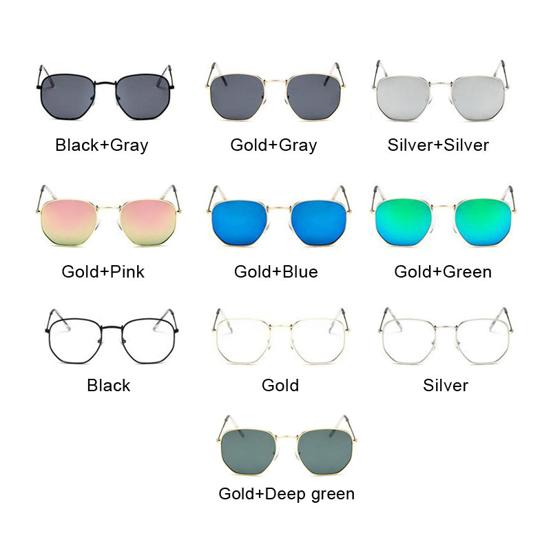 Metal Polygonal Sunglasses Men's And Women's Fashion Sunglasses