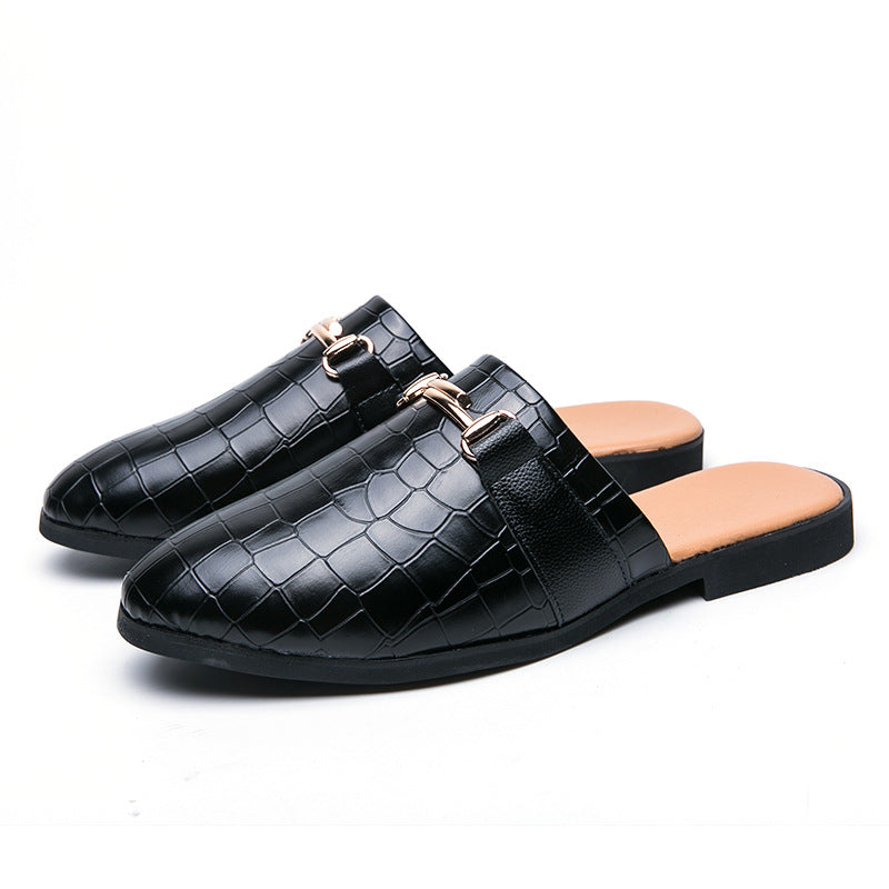 Zapatillas de hombre, zapatos de media caña, tendencia masculina, ropa de abrigo, zapatos de media caña, zapatos de hombre sin tacón