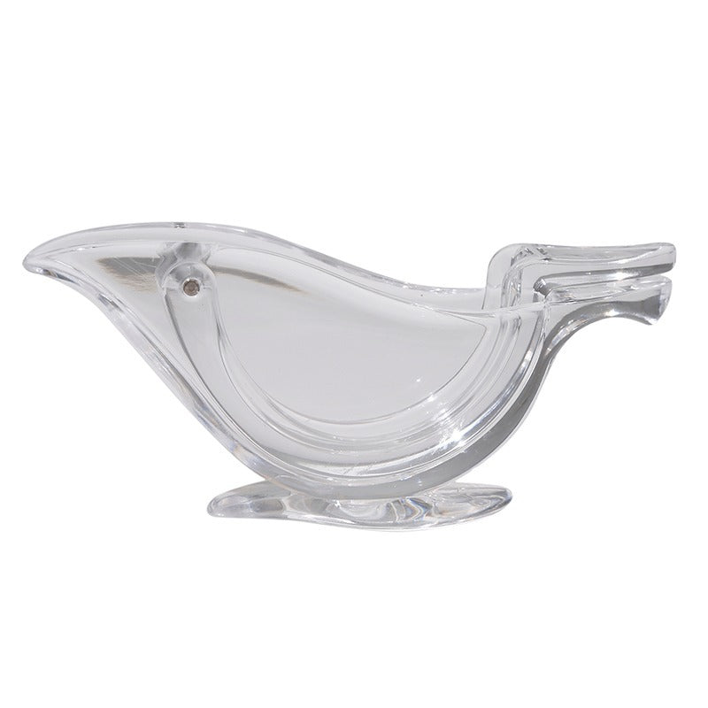 Exprimidor manual de limón acrílico transparente elegante con forma de pájaro, exprimidor de rodajas de limón, herramientas de cocina, gadgets
