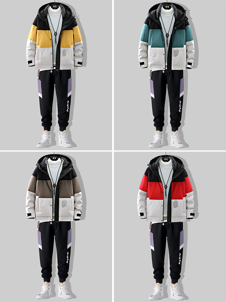 Men's down jacket short trendy brand