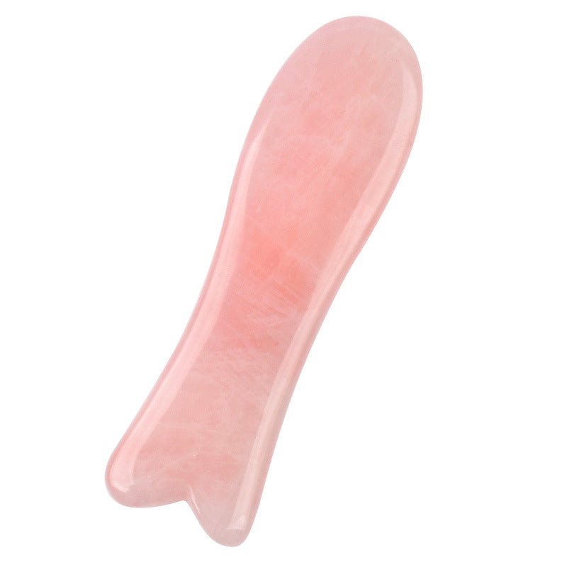 Ganze Massage Gua Sha Werkzeuge Natürlicher Rosenquarz Massagestein