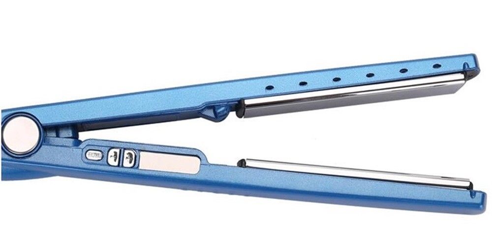 Titanium nano titanium straight hair straightener quarterback hairpin