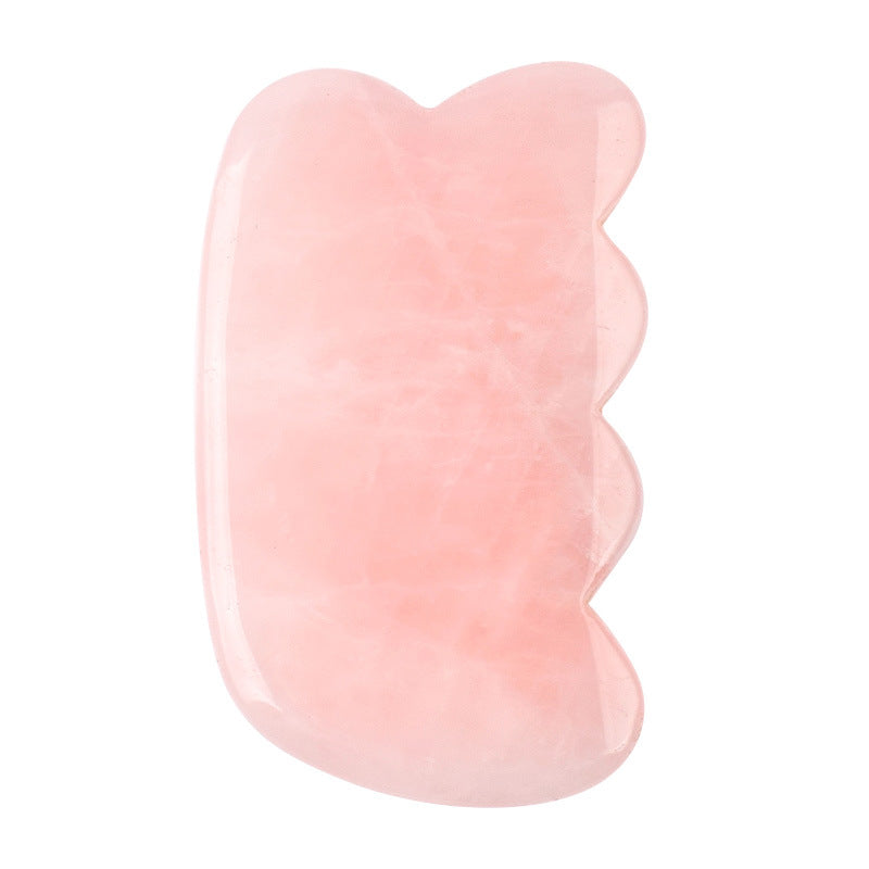 Ganze Massage Gua Sha Werkzeuge Natürlicher Rosenquarz Massagestein