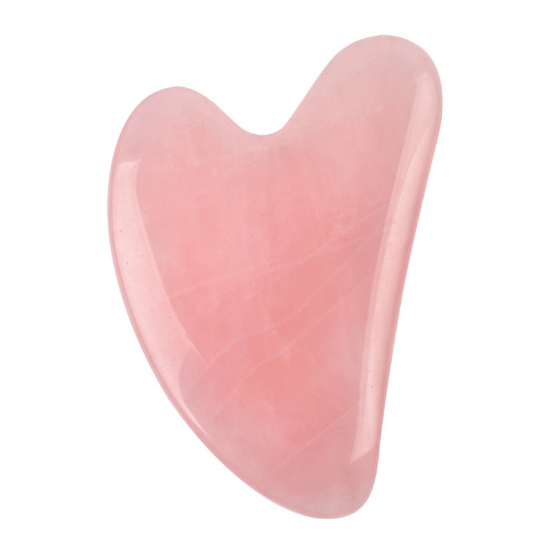 Ganze Massage Gua Sha Werkzeuge Natürlicher Rosenquarz Massagestein
