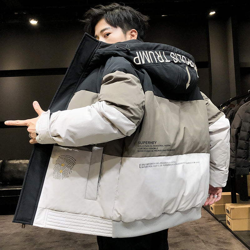 Men's down jacket short trendy brand