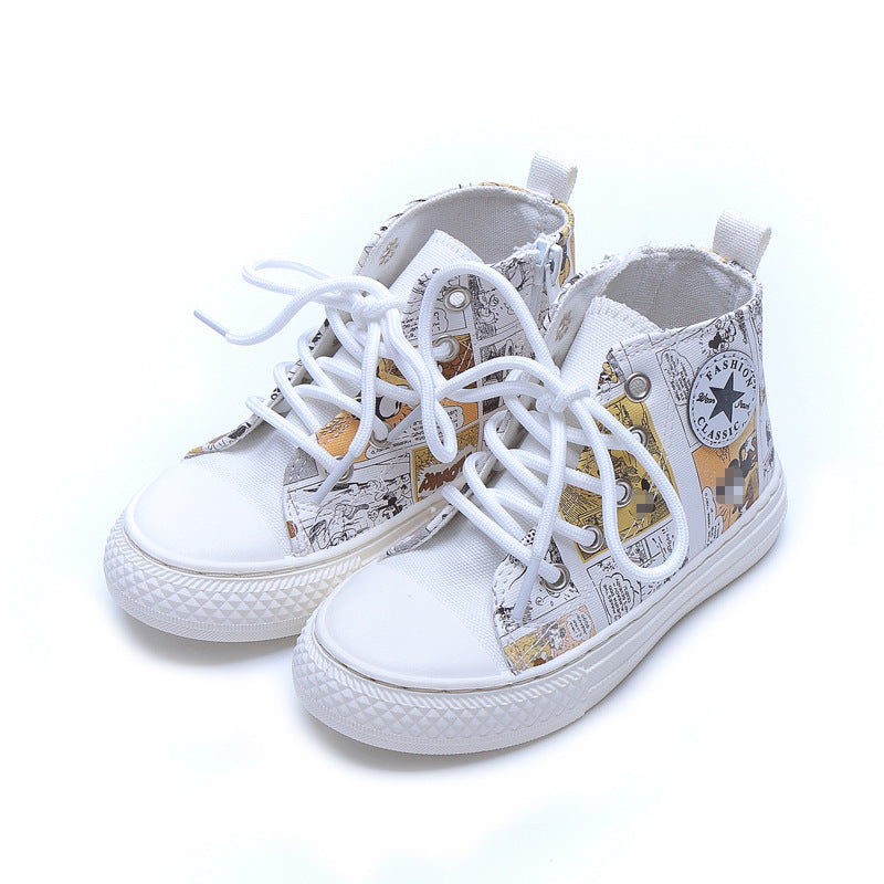 Rutschfeste Graffiti-Canvas-Schuhe