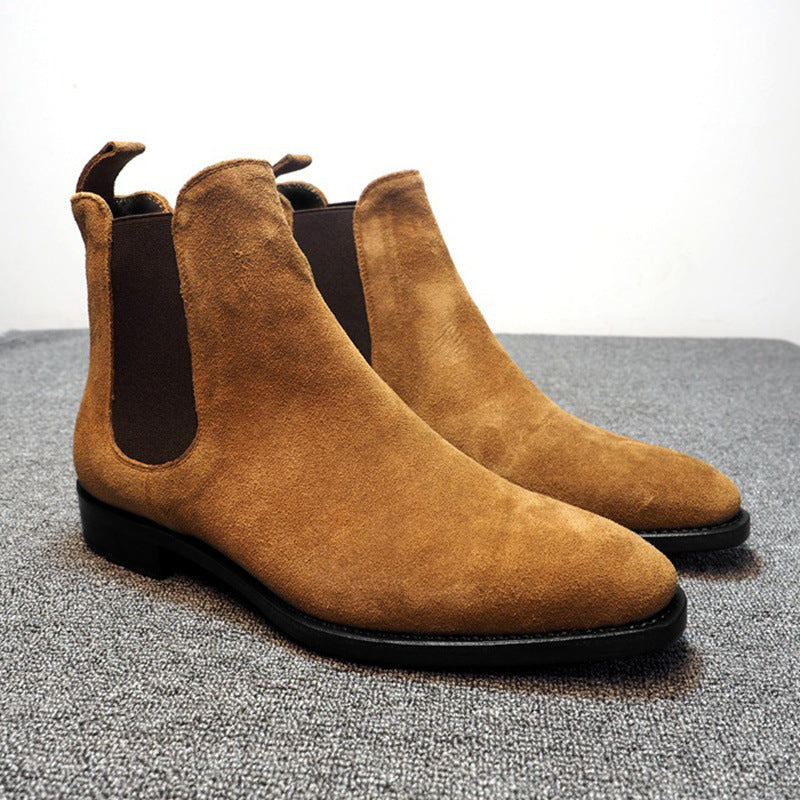 Botas de hombre, zapatos de caña alta