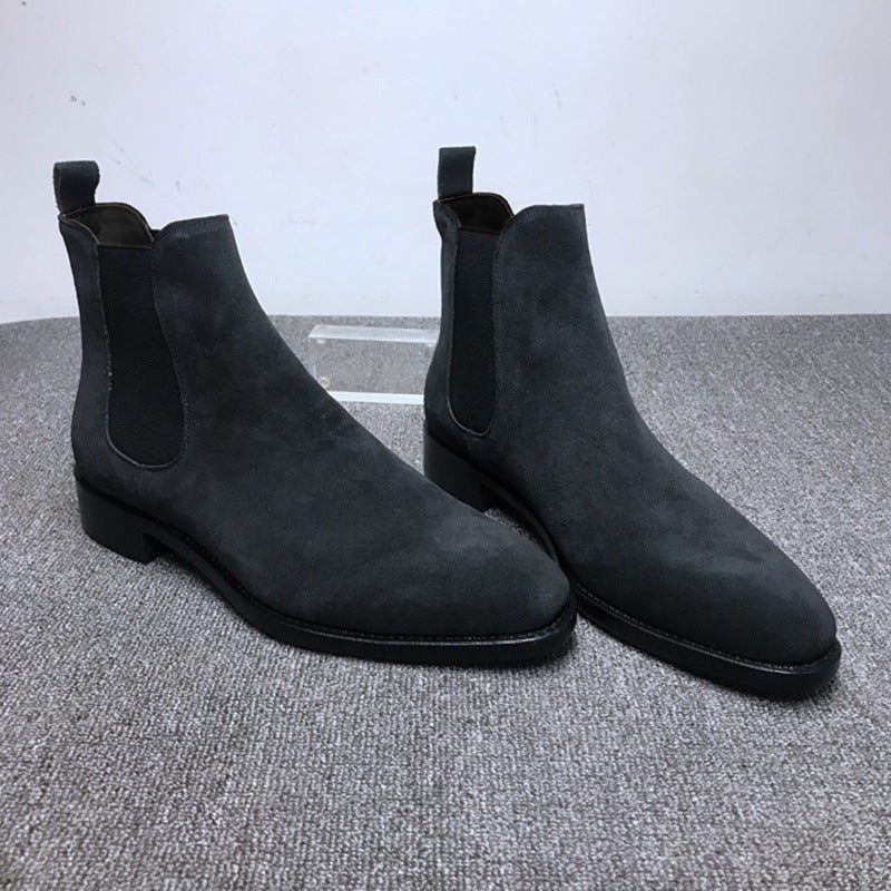 Botas de hombre, zapatos de caña alta