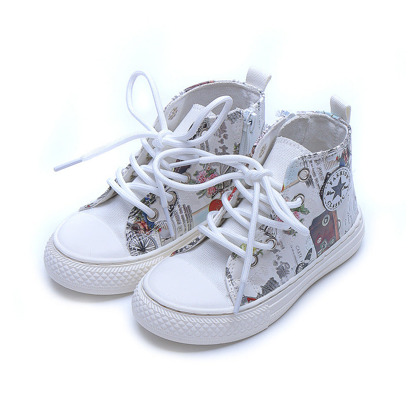 Rutschfeste Graffiti-Canvas-Schuhe