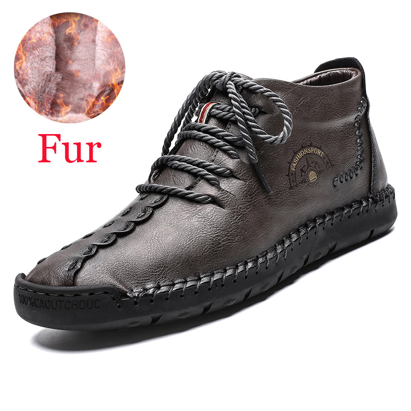 British lazy soft winter men's sports style cotton shoes