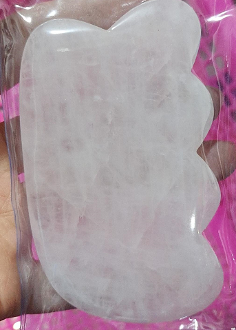 Ganze Massage Gua Sha Werkzeuge Natürlicher Rosenquarz Massagestein