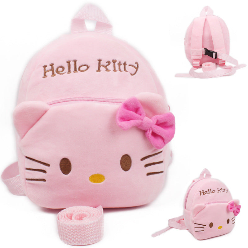 New baby small bag children backpack to prevent the loss of 1 and a half year and 2 year old female baby cartoon knapsack traction rope