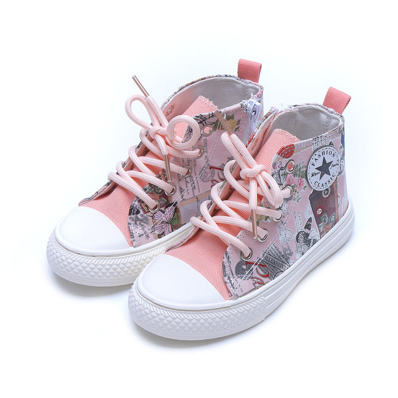 Rutschfeste Graffiti-Canvas-Schuhe