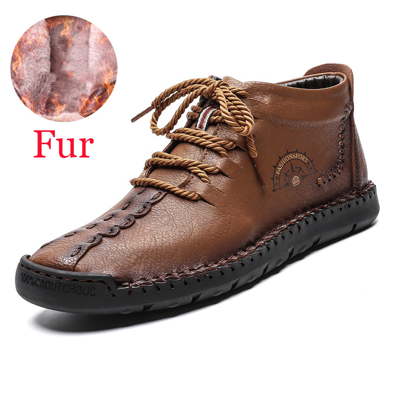 British lazy soft winter men's sports style cotton shoes