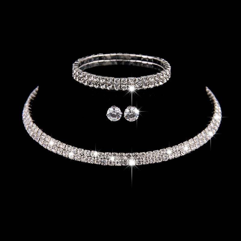 Brautschmuck Großhandel Großhandel, Braut drei Sätze von heißer Verkauf, Europa und den Vereinigten Staaten Hochzeit Zubehör, Hochzeit Schmuck Set 426