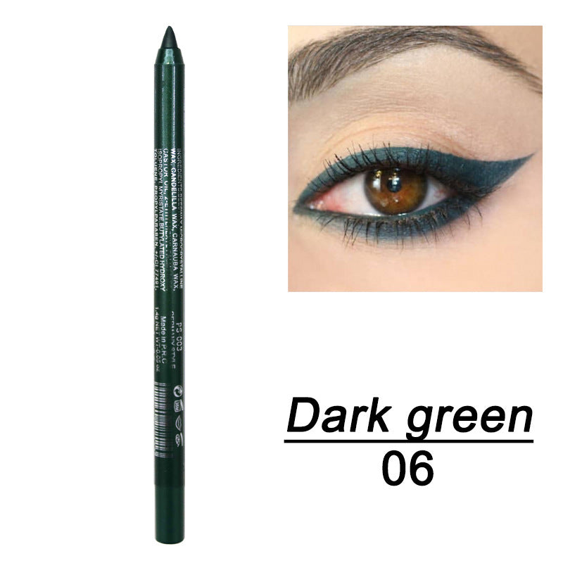 Delineador de ojos en gel de doble uso, duradero, resistente al agua y al sudor