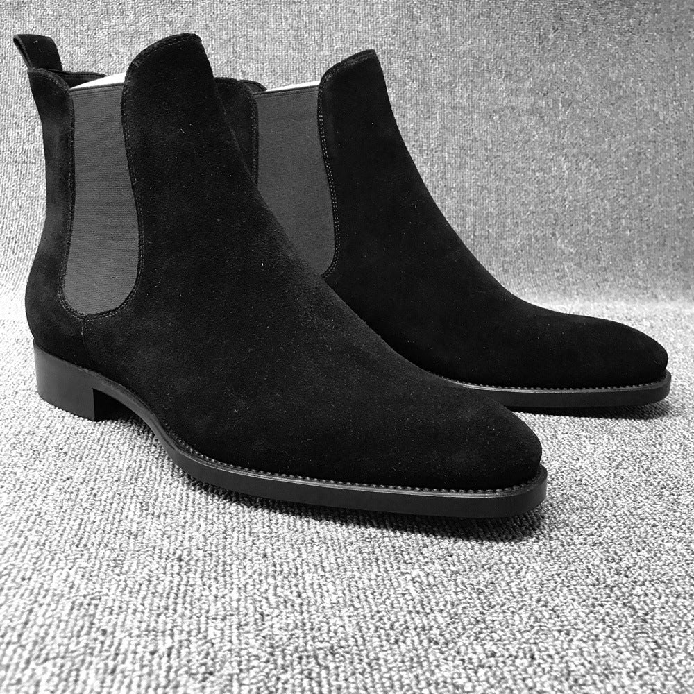 Botas de hombre, zapatos de caña alta