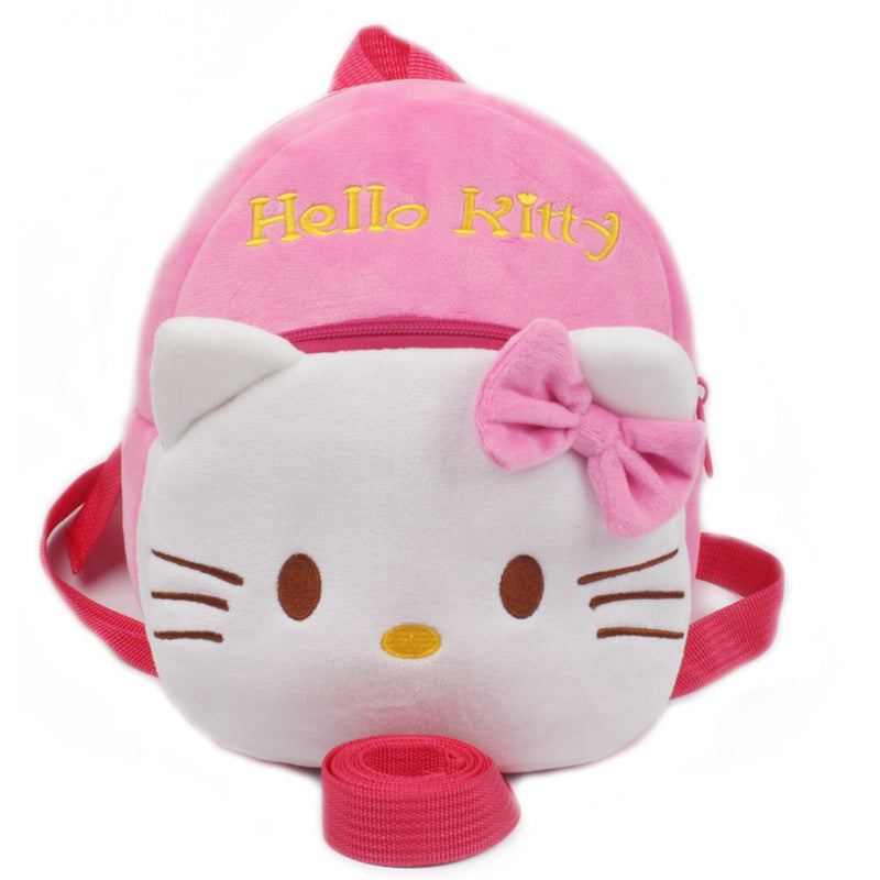 New baby small bag children backpack to prevent the loss of 1 and a half year and 2 year old female baby cartoon knapsack traction rope