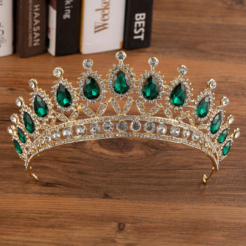 Brautkrone, Hochzeit, Legierung, Diamantkrone, modisch, eleganter Kopfschmuck