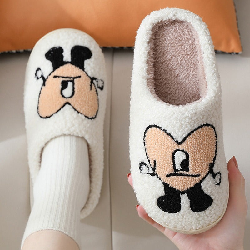Bad Bunny Bad Bunny Love Autumn And Winter Couples Home Thick Bottom Cartoon Anti-Slip Slippers