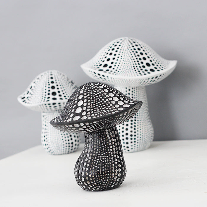Einfache Pilz-Desktop-Dekoration aus Kunstharz